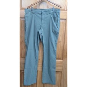 Eddie Bauer Size 16 Women's Hiking Khaki Color Stretch Zip Pocket Pants Spandex